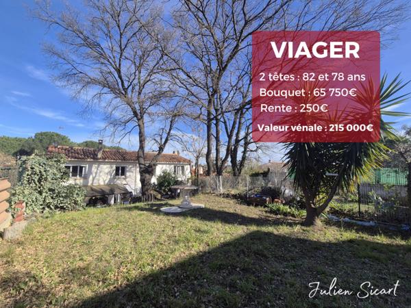 VIAGER sur maison 2 faces à PERPIGNAN