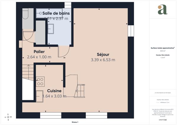 Appartement avec emplacement privilégié en vente à proximité du Parc de l’Ermitage au Bouscat (33110)