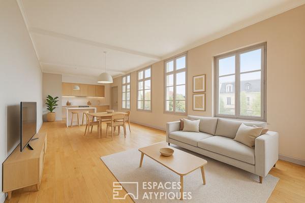 Appartement à rénover avec parc commun