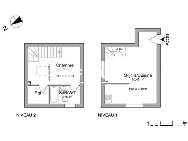 Location Studio 31 m² - 1394 ROUTE NATIONALE Saint Jean De Gonville 01630