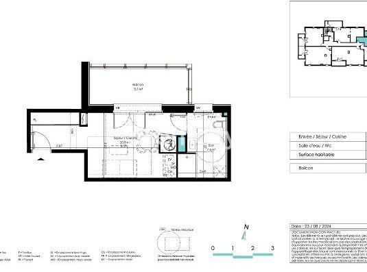 Appartement 1 pièce - 27 m²