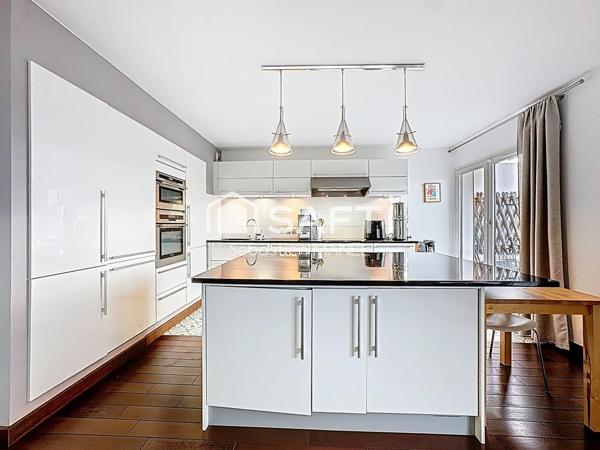 Attique lumineux, terrasse, vue Salève