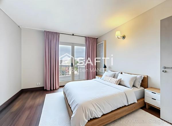 Attique lumineux, terrasse, vue Salève