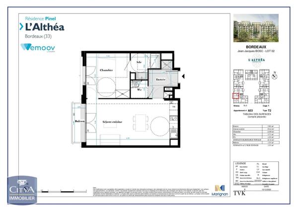 Appartement à louer 2 pièces 48.21m²