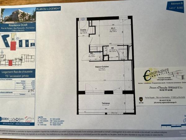 Vente Appartement 2 Pièces 41.95 m² La Rochelle