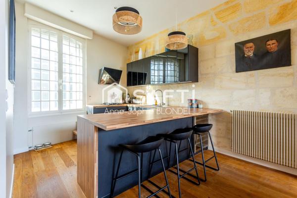 LE BOUSCAT PARC BORDELAIS Maison en pierre 3 chambres, bureau et terrasse