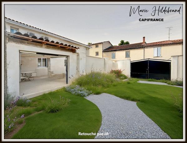 Maison de village rénovée à Lamagistère 115m² - terrasse 60m²