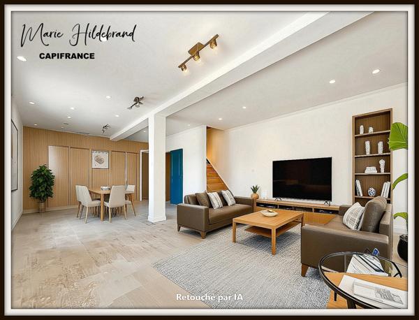 Maison de village rénovée à Lamagistère 115m² - terrasse 60m²