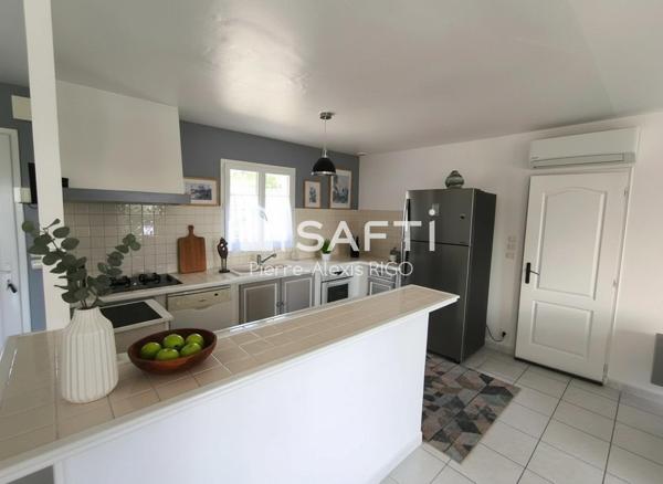 Maison plain-pied 91m², terrain 2501m²