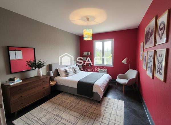 Maison plain-pied 91m², terrain 2501m²