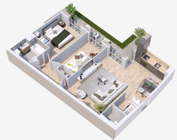 Villiers-sur-Marne (94350) BRS - T3 avec terrasse