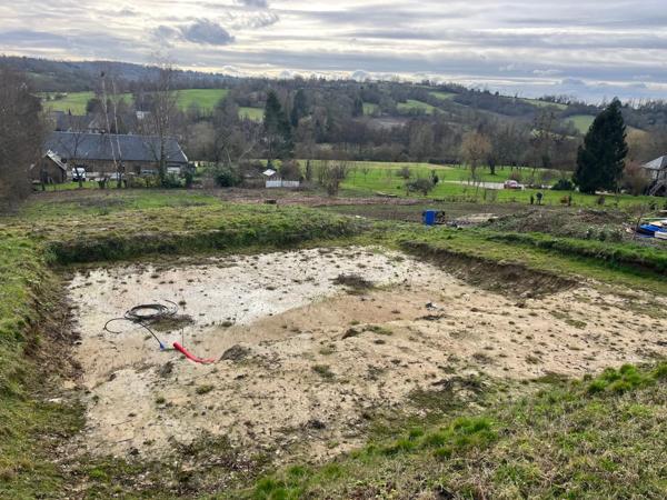 Terrain à vendre viabilisé de plus de 2100 M2 vue dégagé au calme Bonneville la louvet