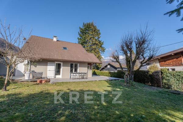 Sévrier - Maison 8 pièces, 5 chambres, avec jardin et vue lac