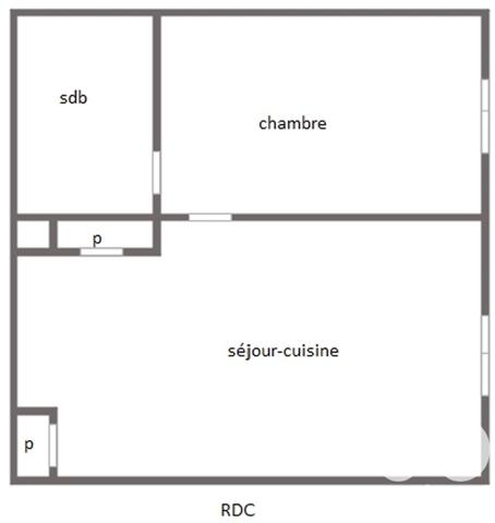 Appartement à vendre 2 pièces 25 m² Courseulles-sur-Mer