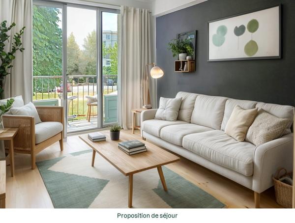 Appartement 3 pièces - 59 m²