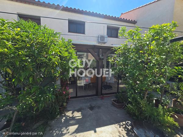 A VENDRE VIAGER OCCUPE - CANOHES maison 2 faces, 4 pièces avec garage et jardin