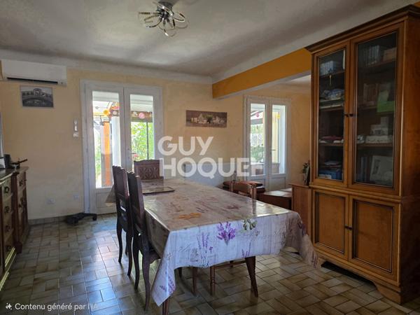 A VENDRE VIAGER OCCUPE - CANOHES maison 2 faces, 4 pièces avec garage et jardin