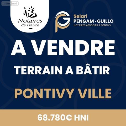 Terrain à Batir à vendre à Pontivy dans le Morbihan (56300), ref : 56062-2277