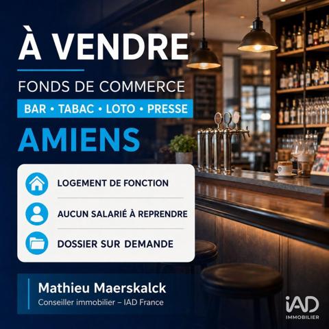 Bar-tabac à vendre 45 m² Amiens