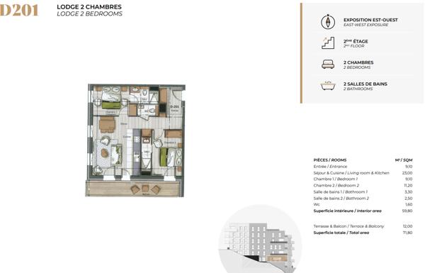 Appartement à vendre à Tignes (73320) - Savoie