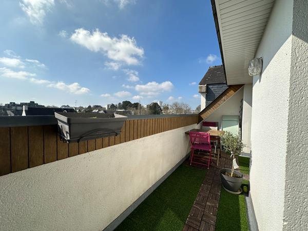 Appartement à vendre à Vannes Ouest de 55m², parking terrasse cave