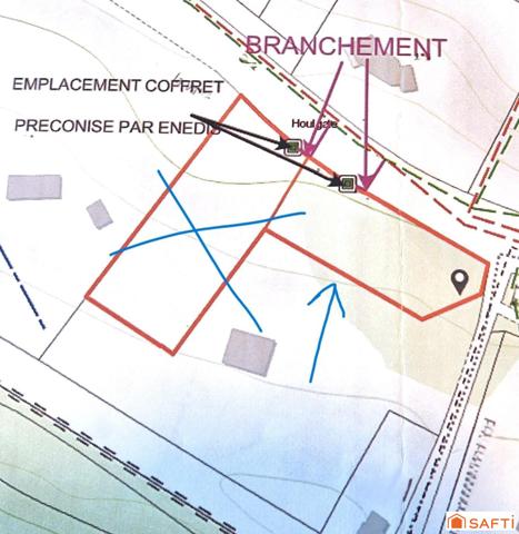 Terrain constructible de 1138m2 à 5 minutes (2kms) de la plage