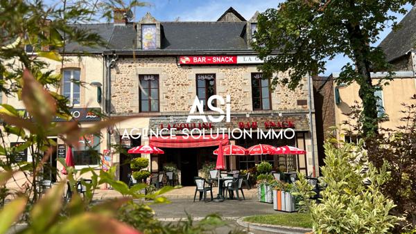 Local commercial Villaines La Juhel - 120 M2 - Fond et murs - Appartement au dessus