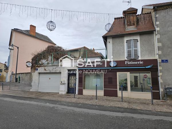 Maison centre de Gannat de 170 m², cour intérieur, garage, terrasse