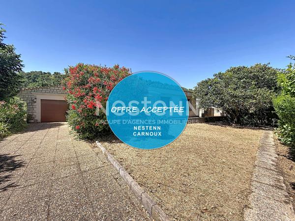 Maison Carnoux En Provence, plain-pied, toit plat, proximité centre ville, 180m2 habitable, terrain + de 1200m2