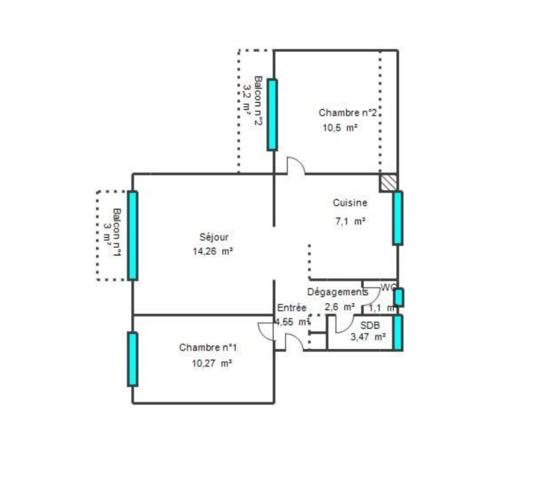 Appartement à vendre 3 pièces 54 m² Villeneuve-Loubet