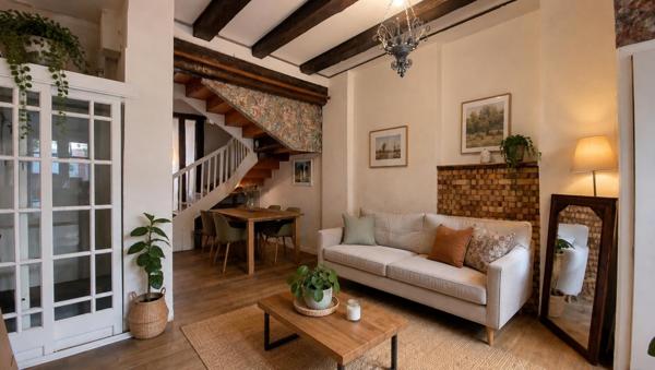81540- SOREZE- Maison de caractère du XVIe s- 110 m². Cour intérieure. Loggia
