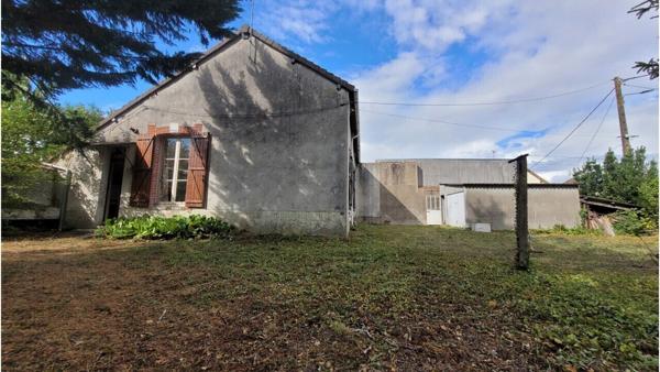 Plain-pied: 95m², cuisine, 2 ch, salle d’eau , garage / terrain 593 m²