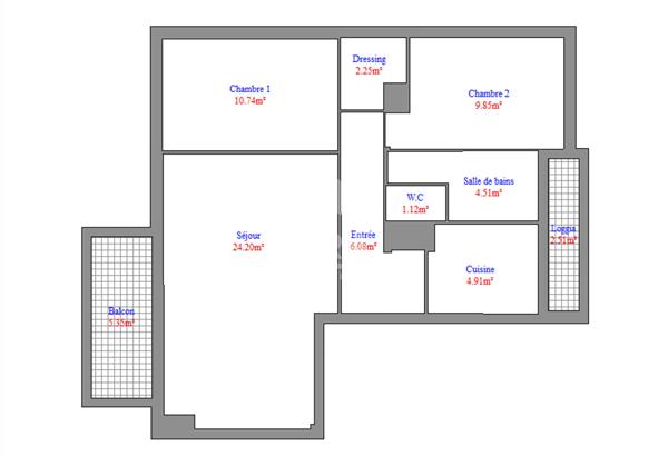 A VENDRE Appartement 3 pièces à vendre à Nice Pasteur