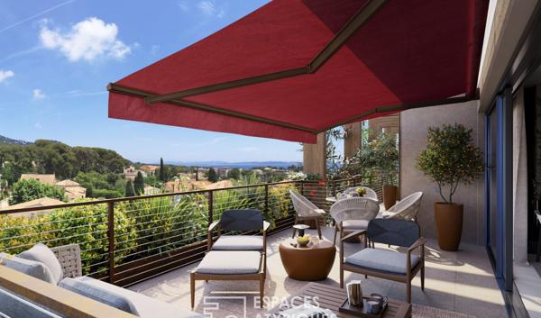 Appartement atypique avec terrasse, vue mer et commerces à pied