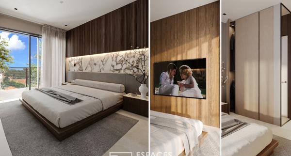 Appartement atypique avec terrasse, vue mer et commerces à pied