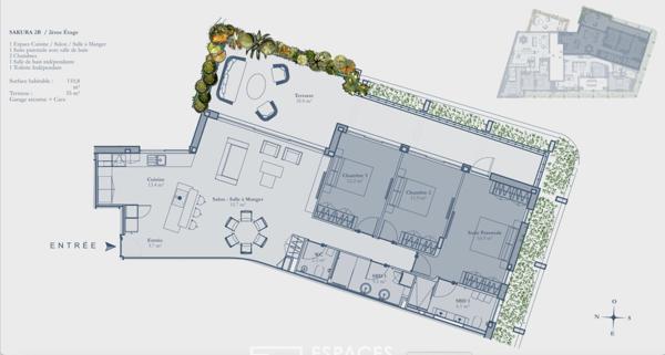 Appartement atypique avec terrasse, vue mer et commerces à pied