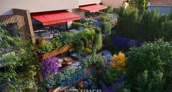 Appartement atypique avec terrasse, vue mer et commerces à pied
