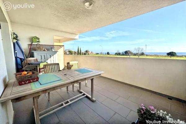 APPARTEMENT T3 vue mer Grande Terrasse centre de Moriani