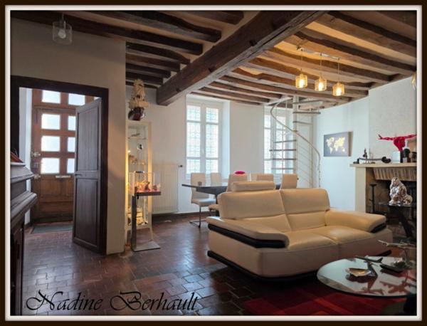 Maison à vendre 6 pièces maison de ville rénovée est au centre ville - Aschères-le-Marché- Découpe - rénovée-garage-artisan