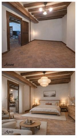 Maison à vendre 6 pièces maison de ville rénovée est au centre ville - Aschères-le-Marché- Découpe - rénovée-garage-artisan