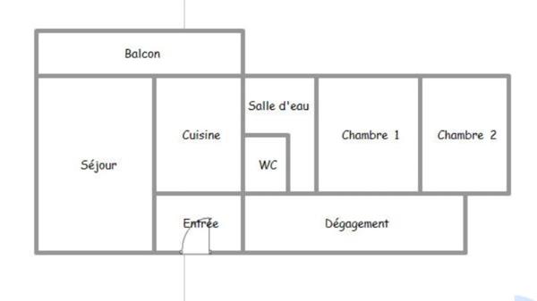 EXCLUSIVITÉ -  ANNECY T3 - 66,5 m² avec balcon et vue montagne