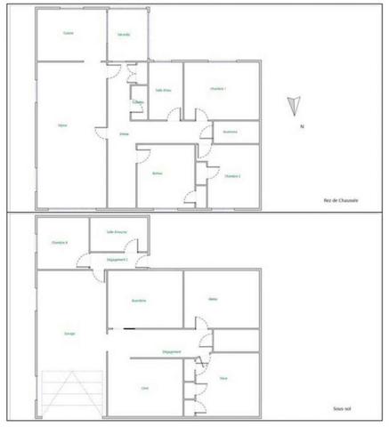 Saint-Fulgent - Maison avec sous-sol sur 1000 m² de terrain