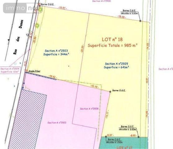 Terrain à Batir à vendre à Gravelines dans le Nord (59820), ref : F5728   
LES HUTTES