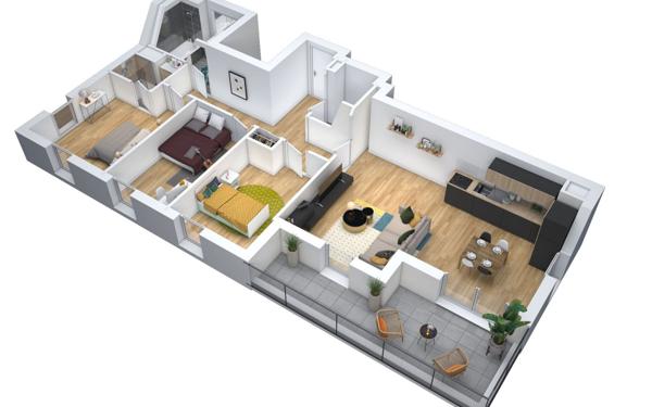 Appartement à vendre    4 pièces • 84,41 m2 Carquefou