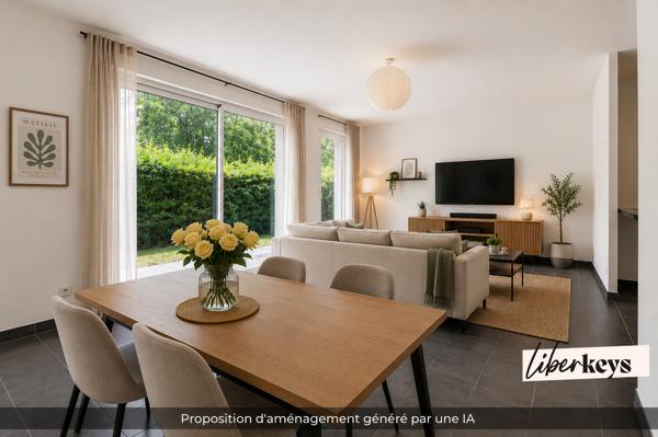 T2 avec jardin, terrasse, parking