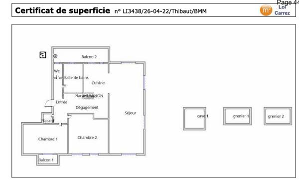Appartement 3 pièces - 86 m²