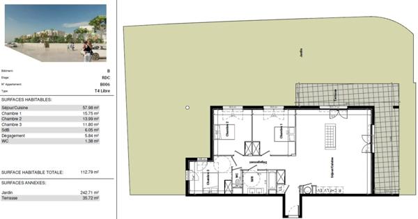 Appartement à vendre 4 pièces FRONTIGNAN (34)