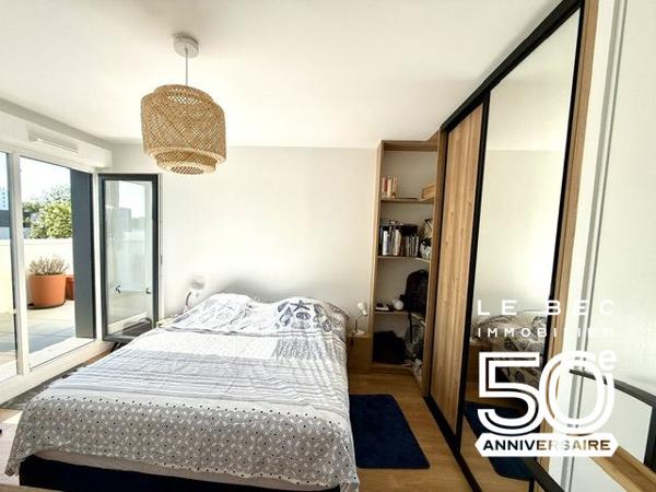 VANNES CENTRE – Appartement T2 avec belle terrasse et stationnement