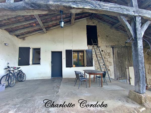 Maison en pierre avec grange attenante – Lagarrigue
