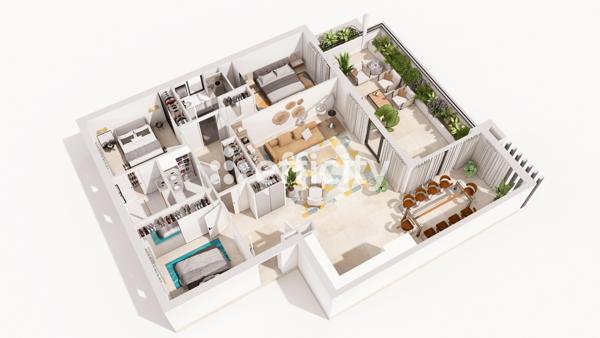 Appartement 4 pièces - 121 m² Bien prestige